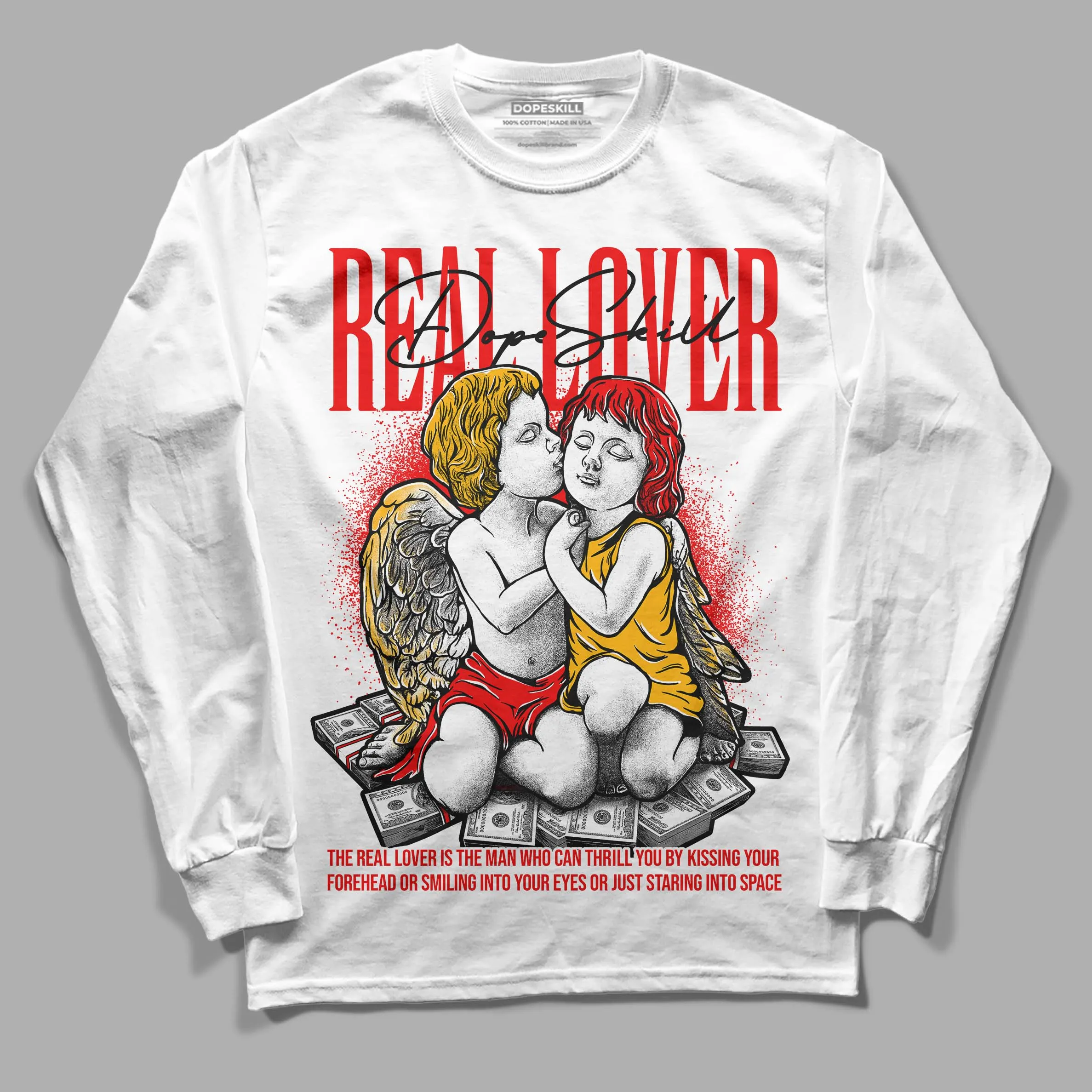 Red Collection DopeSkill Long Sleeve T-Shirt Real Lover Graphic sold by DopeSkill product image thumbnail 2