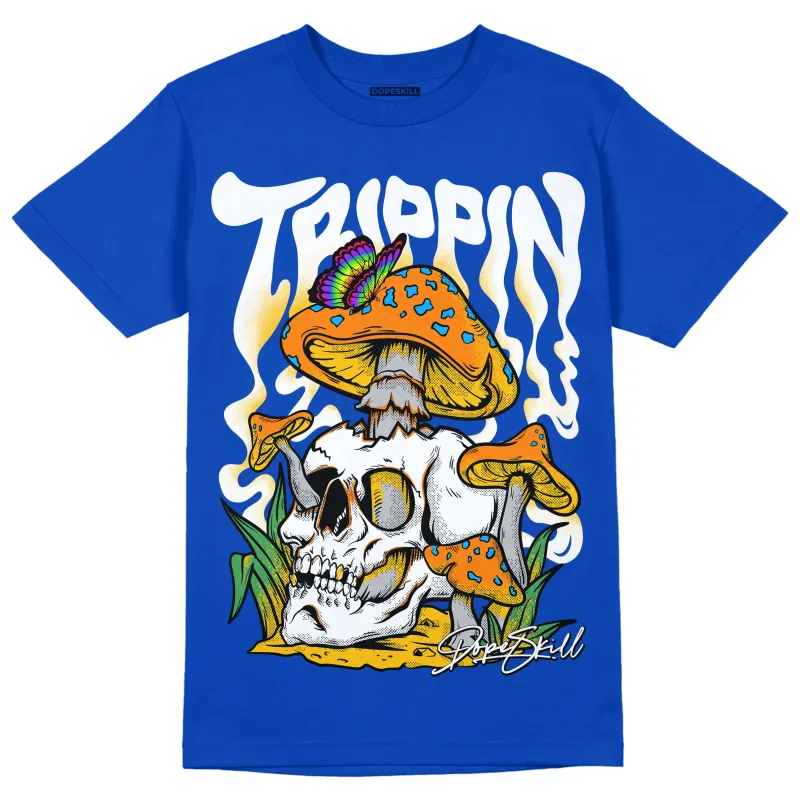 Royal Blue Collection DopeSkill Royal Blue T-shirt Trippin Graphic sold by DopeSkill