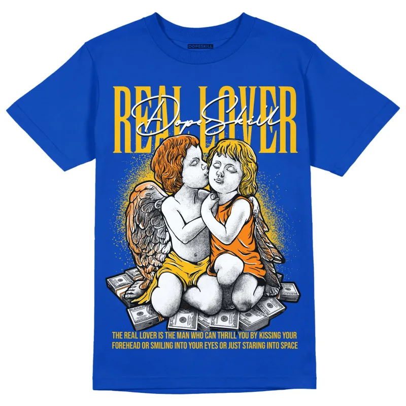 Royal Blue Collection DopeSkill Royal Blue T-shirt Real Lover Graphic sold by DopeSkill