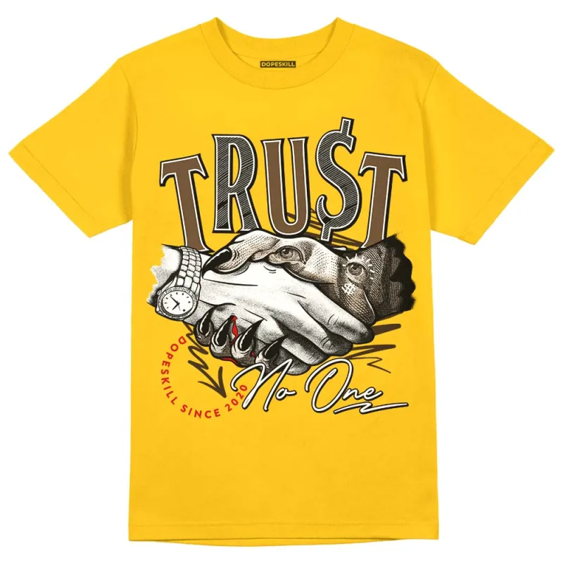 Yellow Collection DopeSkill Gold T-shirt Trust No One Graphic sold by DopeSkill