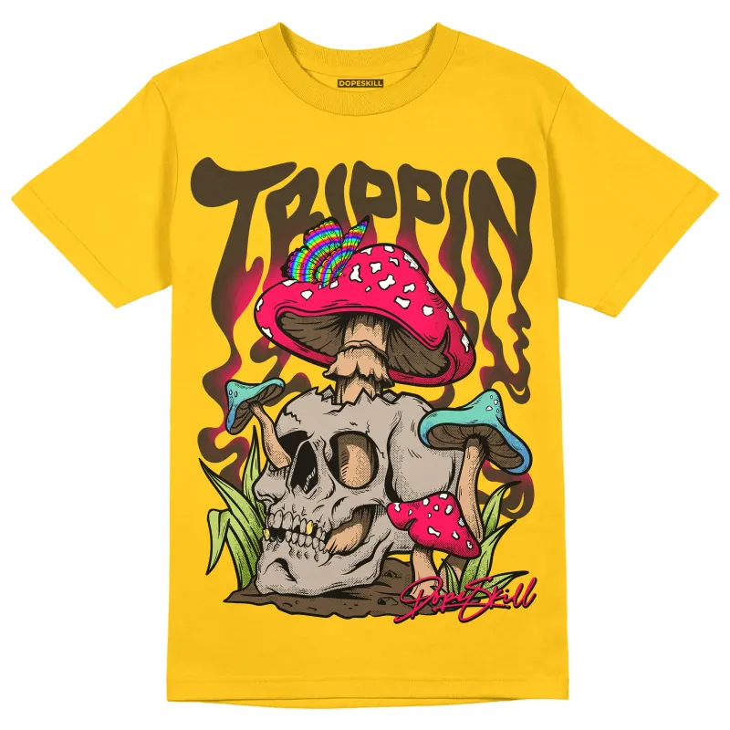 Yellow Collection DopeSkill Gold T-shirt Trippin Graphic sold by DopeSkill