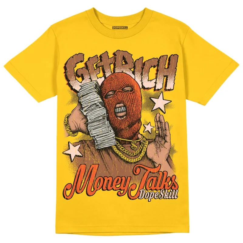 Yellow Collection DopeSkill Gold T-shirt Get Rich Graphic sold by DopeSkill