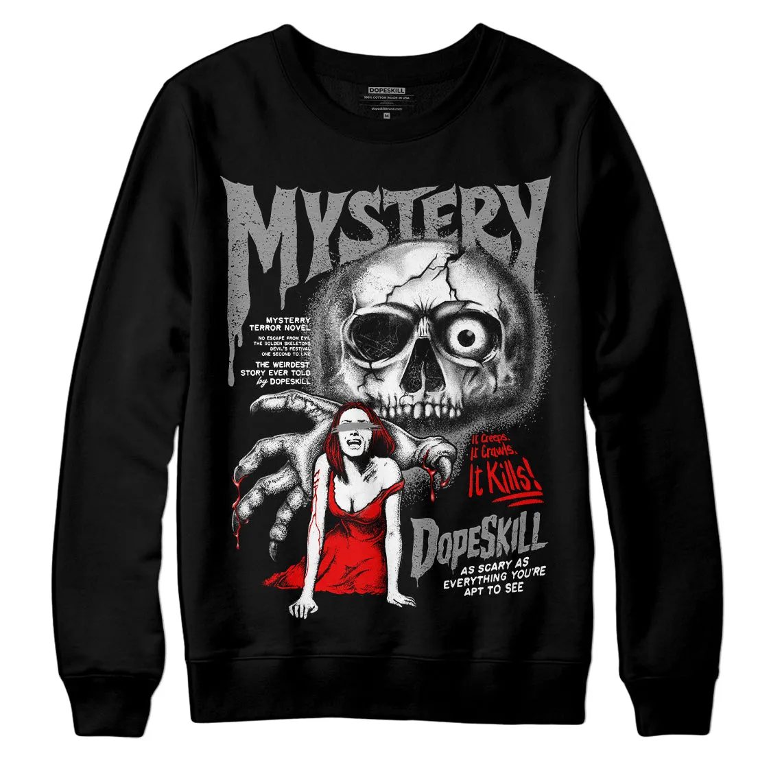 Black and White Collection DopeSkill Sweatshirt Mystery Ghostly Grasp Graphic sold by DopeSkill