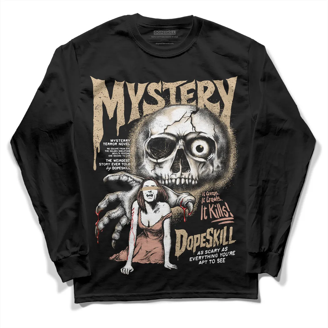TAN Collection DopeSkill Long Sleeve T-Shirt Mystery Ghostly Grasp Graphic sold by DopeSkill