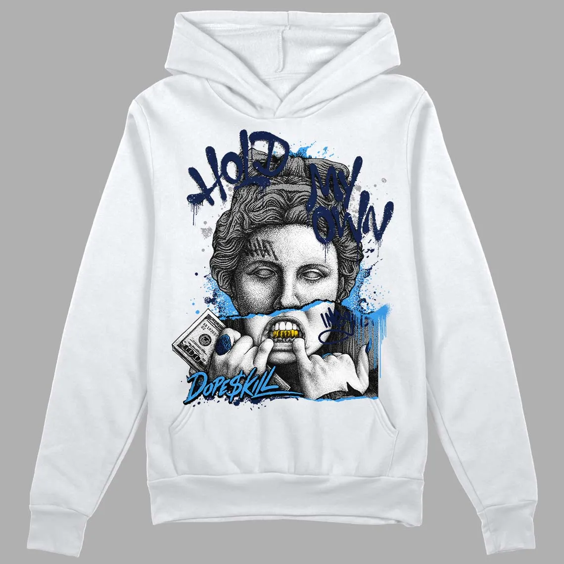 Midnight Navy 3s DopeSkill Hoodie Sweatshirt Hold My Own Graphic sold by DopeSkill