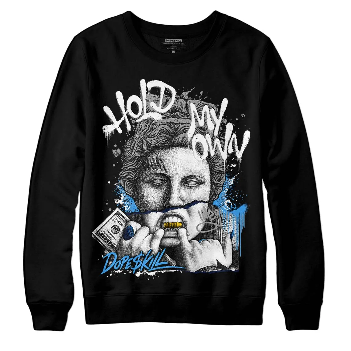 Midnight Navy 3s DopeSkill Sweatshirt Hold My Own Graphic sold by DopeSkill product image thumbnail 2