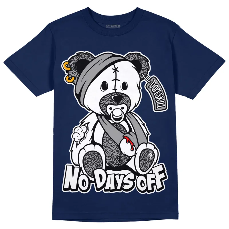 Midnight Navy 3s DopeSkill Navy T-shirt Hurt Bear Graphic sold by DopeSkill