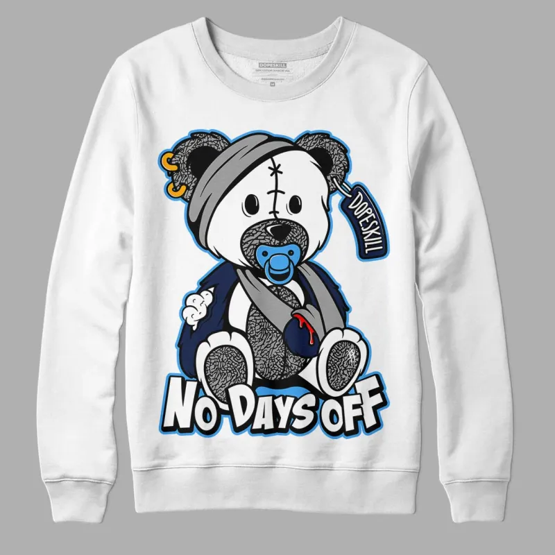 Midnight Navy 3s DopeSkill Sweatshirt Hurt Bear Graphic sold by DopeSkill