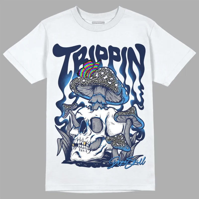 Midnight Navy 3s DopeSkill T-Shirt Trippin Graphic sold by DopeSkill