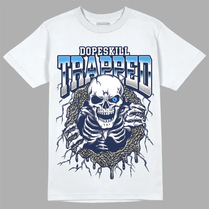 Midnight Navy 3s DopeSkill T-Shirt Trapped Halloween Graphic sold by DopeSkill