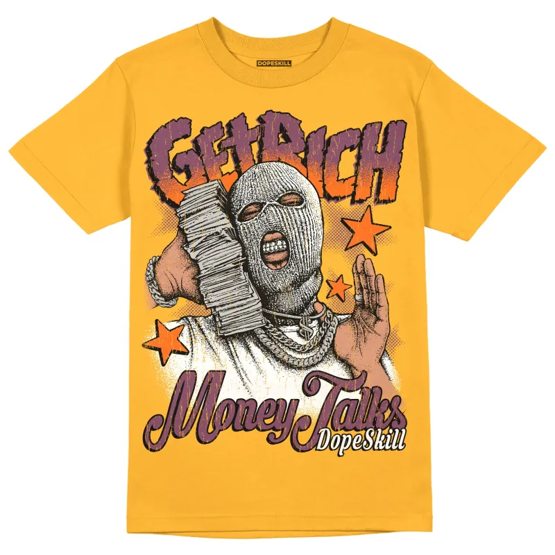 Brotherhood 1s High OG DopeSkill University Gold T-shirt Get Rich Graphic sold by DopeSkill