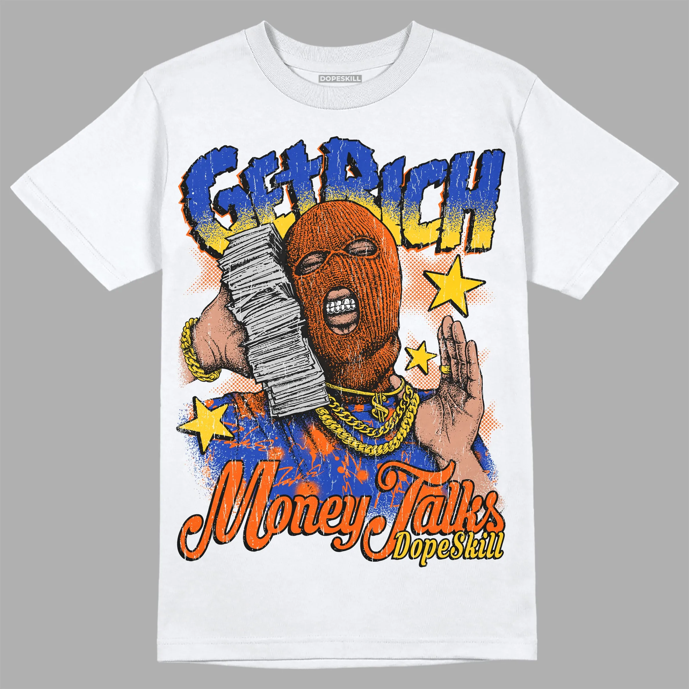 Dunk Low Futura Orange Blaze DopeSkill T-Shirt Get Rich Graphic sold by DopeSkill
