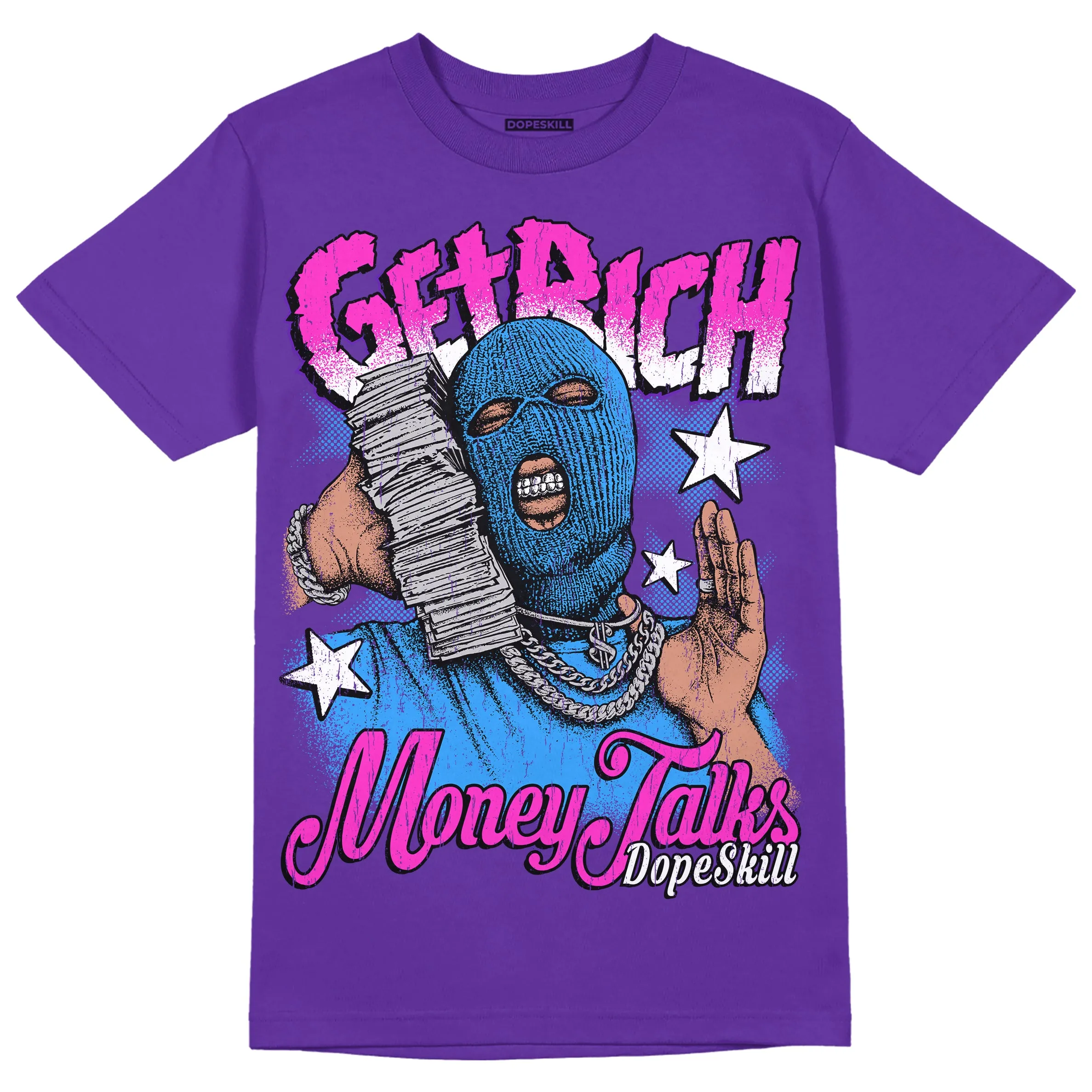 Court Purple 13s DopeSkill Purple T-shirt Get Rich Graphic sold by DopeSkill