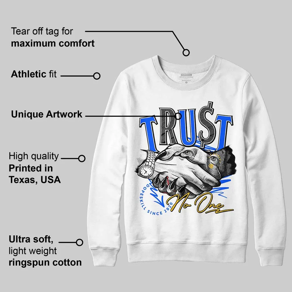 Royal Blue Collection DopeSkill Sweatshirt Trust No One Graphic sold by DopeSkill product image thumbnail 3