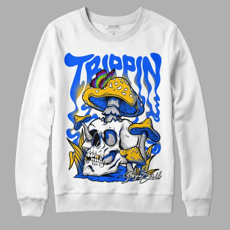 Royal Blue Collection DopeSkill Sweatshirt Trippin Graphic sold by DopeSkill