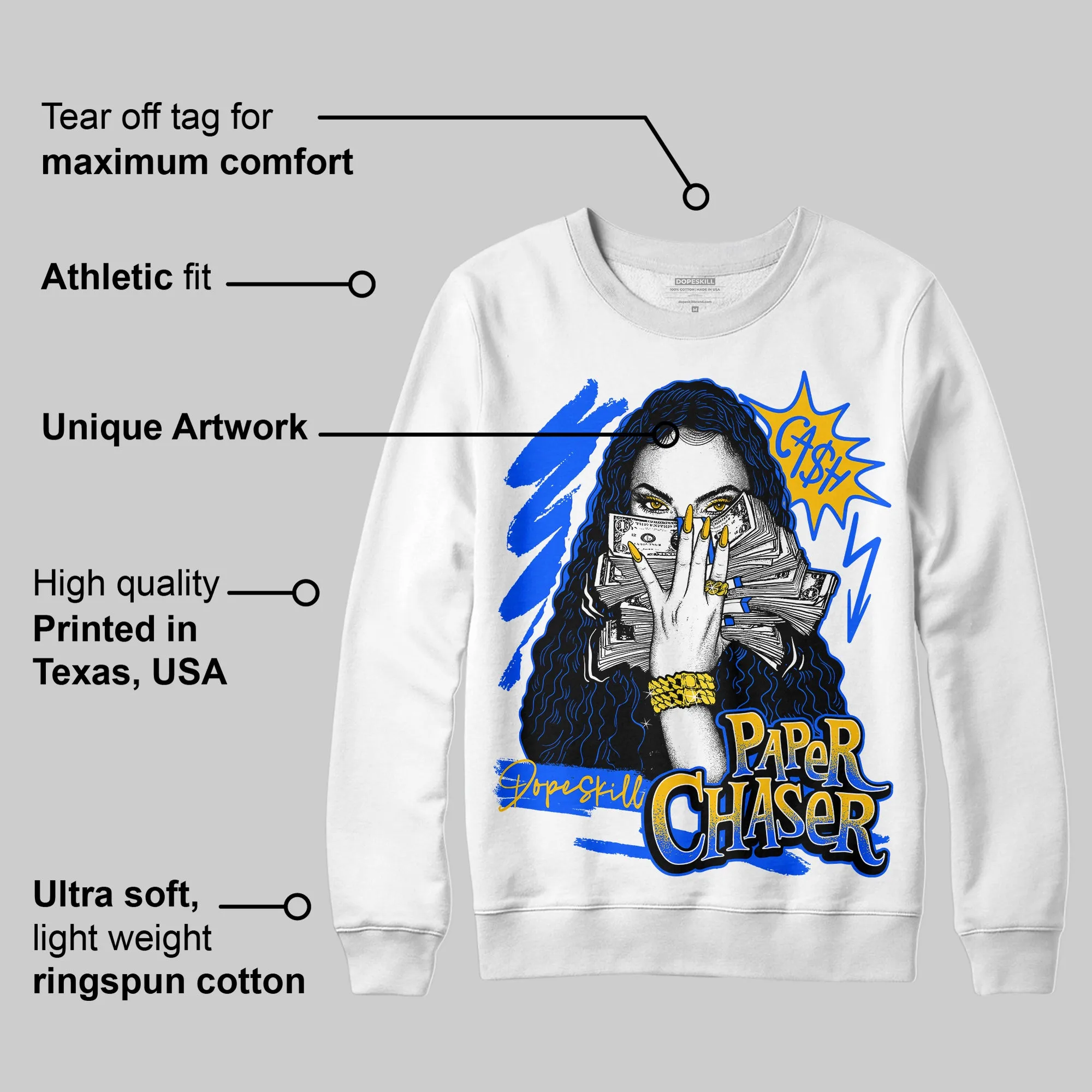 Royal Blue Collection DopeSkill Sweatshirt NPC Graphic sold by DopeSkill product image thumbnail 3