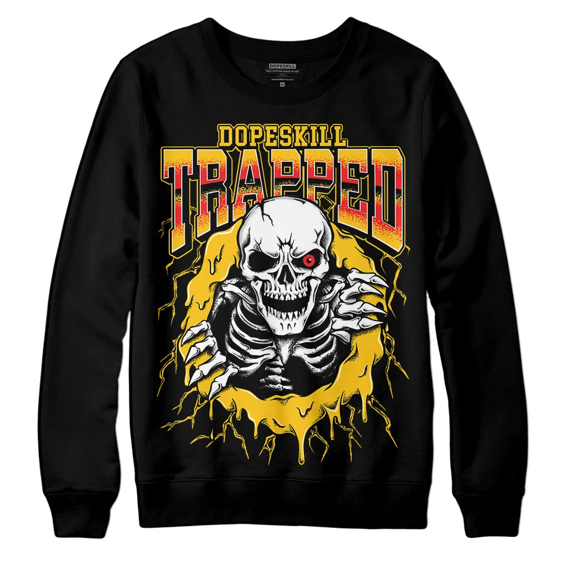 Yellow Collection DopeSkill Sweatshirt Trapped Halloween Graphic sold by DopeSkill