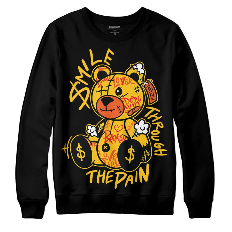 Yellow Collection DopeSkill Sweatshirt Smile Through The Pain Graphic sold by DopeSkill