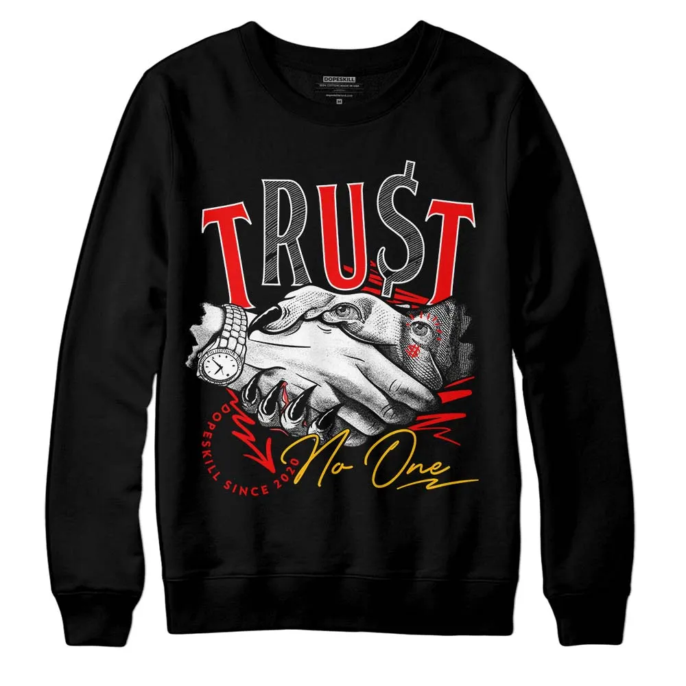Red Collection DopeSkill Sweatshirt Trust No One Graphic sold by DopeSkill