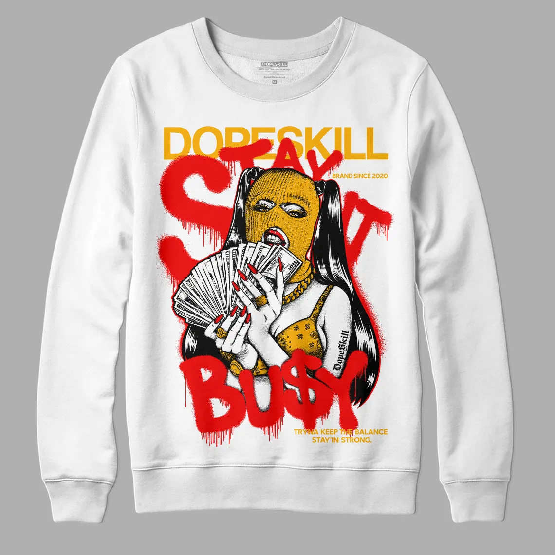Red Collection DopeSkill Sweatshirt Stay It Busy Graphic sold by DopeSkill product image thumbnail 2