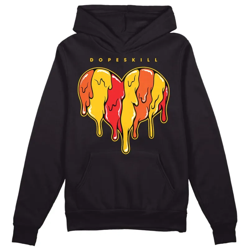 Yellow Collection DopeSkill Hoodie Sweatshirt Slime Drip Heart Graphic sold by DopeSkill