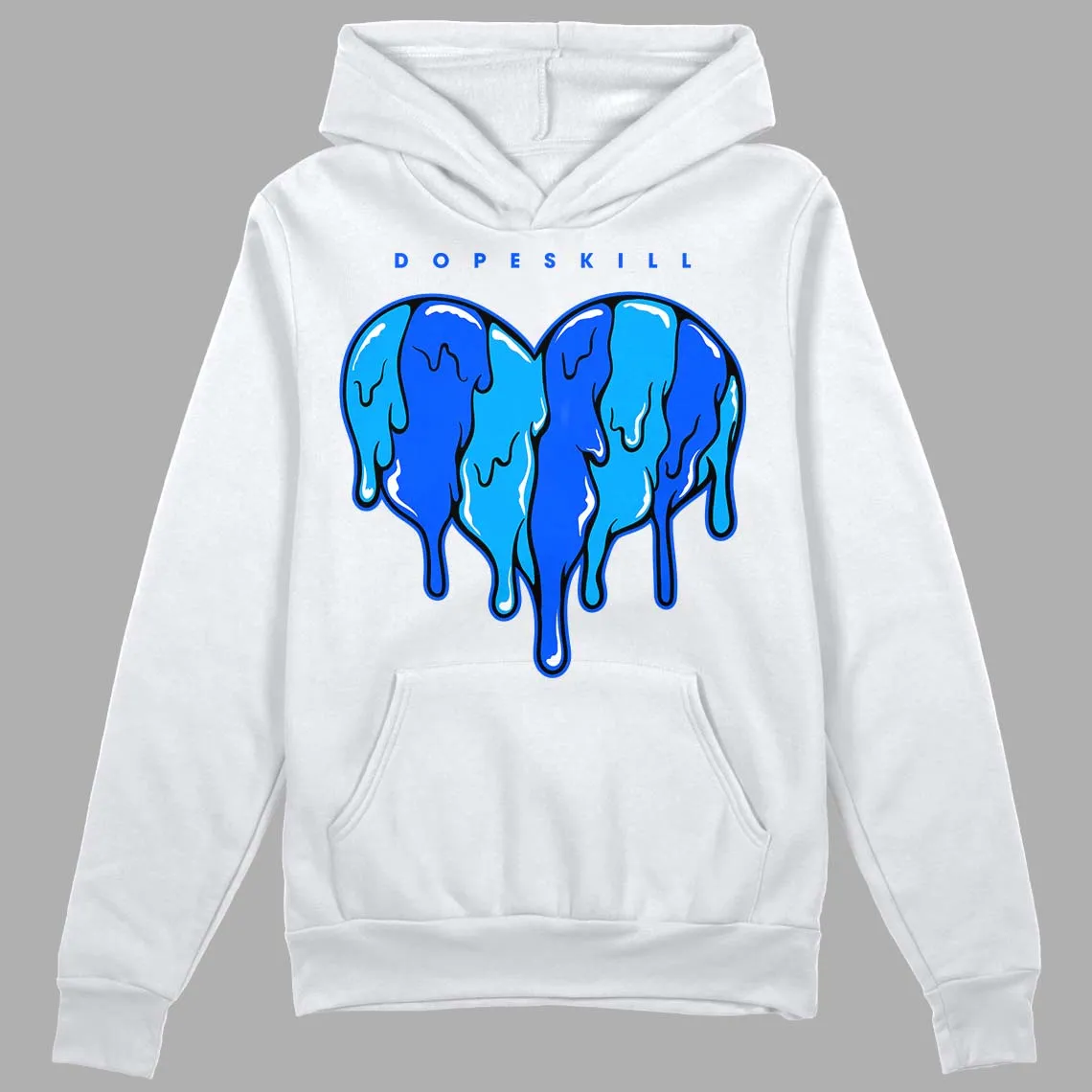 Royal Blue Collection DopeSkill Hoodie Sweatshirt Slime Drip Heart Graphic sold by DopeSkill