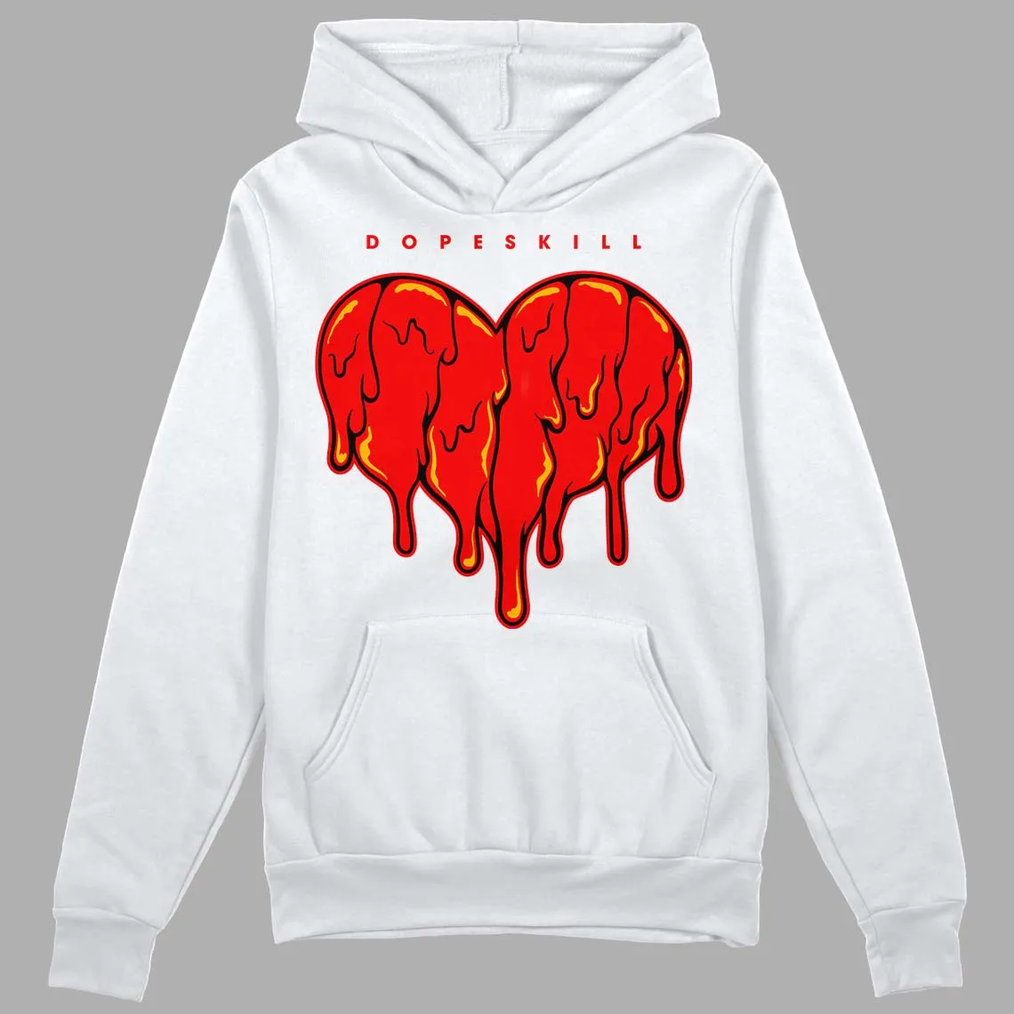 Red Collection DopeSkill Hoodie Sweatshirt Slime Drip Heart Graphic sold by DopeSkill product image thumbnail 2