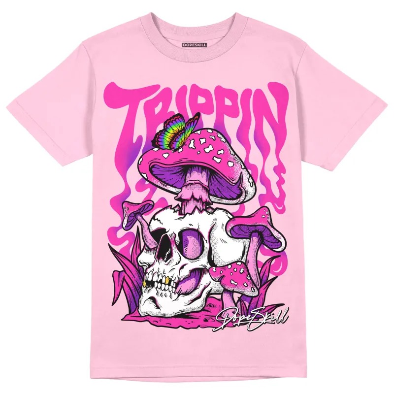 Pink Collection DopeSkill Pink T-shirt Trippin Graphic sold by DopeSkill