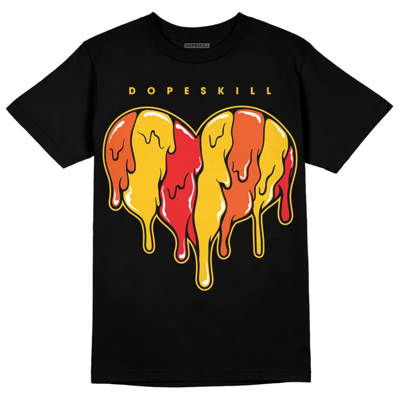 Yellow Collection DopeSkill T-Shirt Slime Drip Heart Graphic sold by DopeSkill