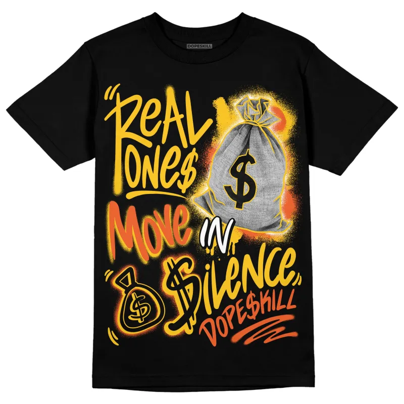 Yellow Collection DopeSkill T-Shirt Real Ones Move In Silence Graphic sold by DopeSkill