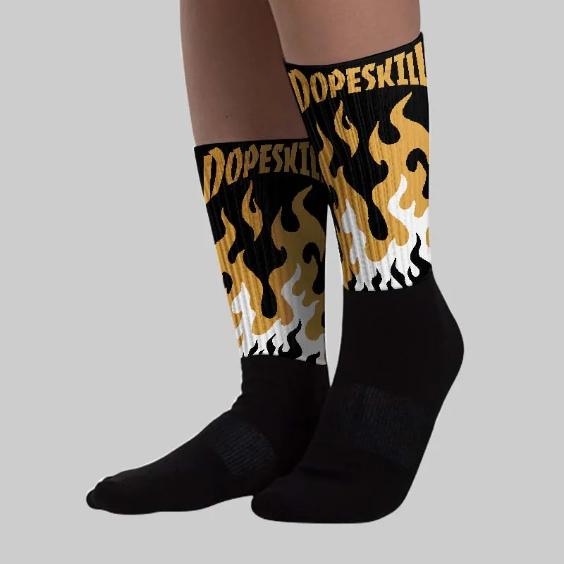 Gratitude 11s DopeSkill Sublimated Socks FIRE Graphic sold by DopeSkill product image thumbnail 3