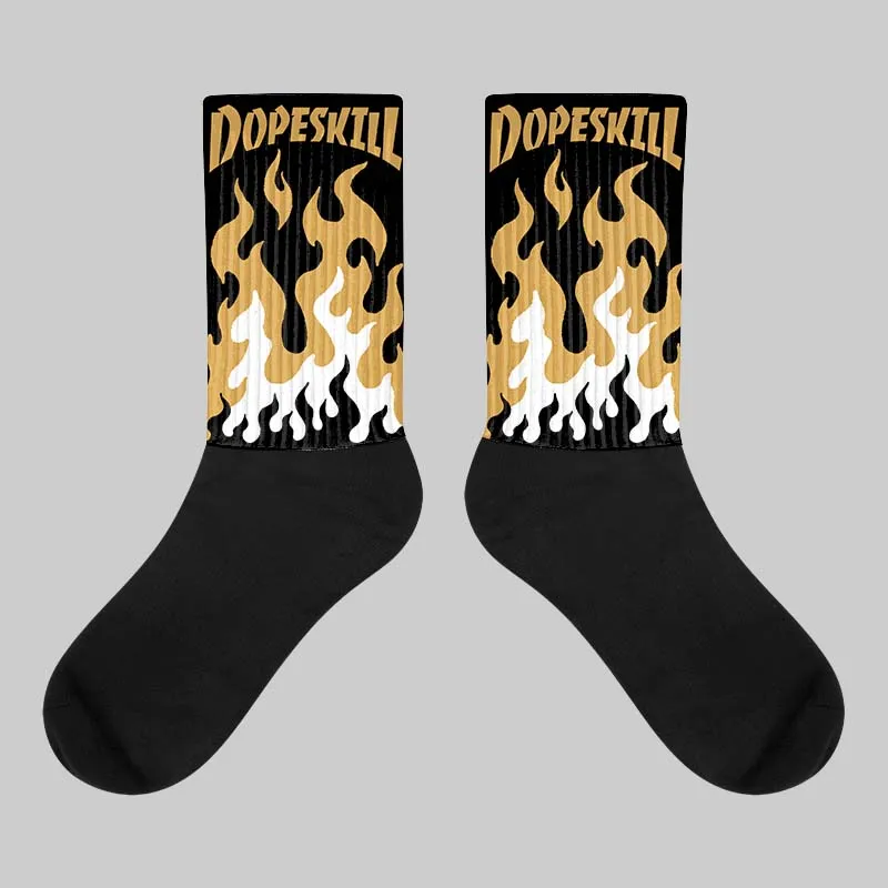 Gratitude 11s DopeSkill Sublimated Socks FIRE Graphic sold by DopeSkill