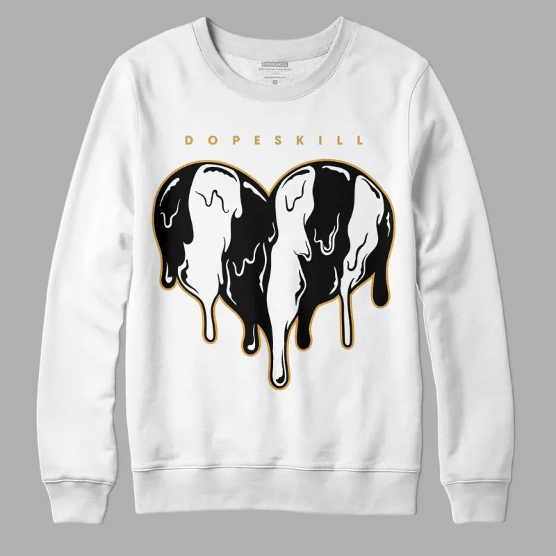 Gratitude 11s DopeSkill Sweatshirt Slime Drip Heart Graphic sold by DopeSkill