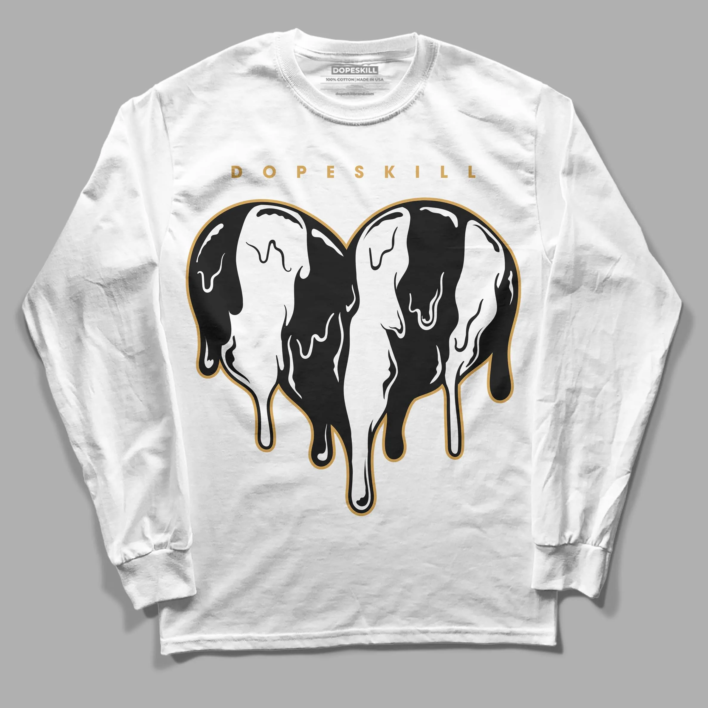 Gratitude 11s DopeSkill Long Sleeve T-Shirt Slime Drip Heart Graphic sold by DopeSkill