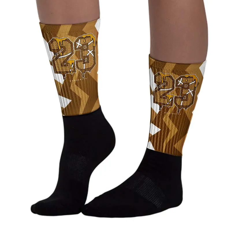 Wheat 13s DopeSkill Sublimated Socks ZicZac Graphic sold by DopeSkill product image thumbnail 3