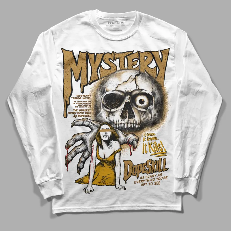 Wheat 13s DopeSkill Long Sleeve T-Shirt Mystery Ghostly Grasp Graphic sold by DopeSkill