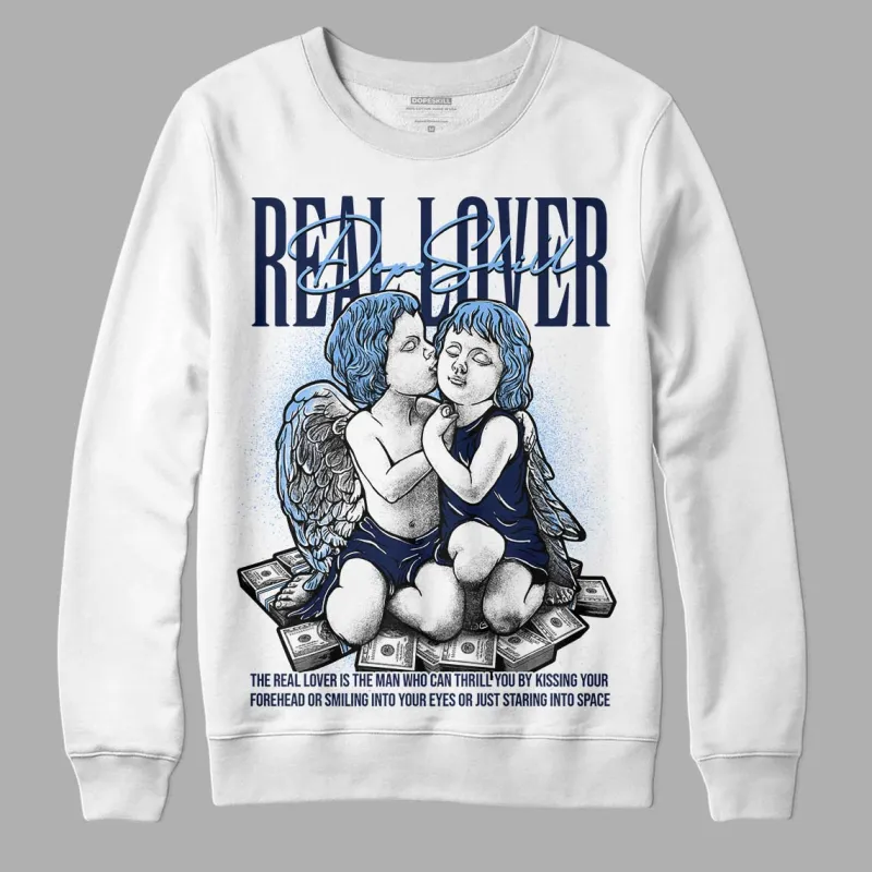 Midnight Navy 5s DopeSkill Sweatshirt Real Lover Graphic sold by DopeSkill