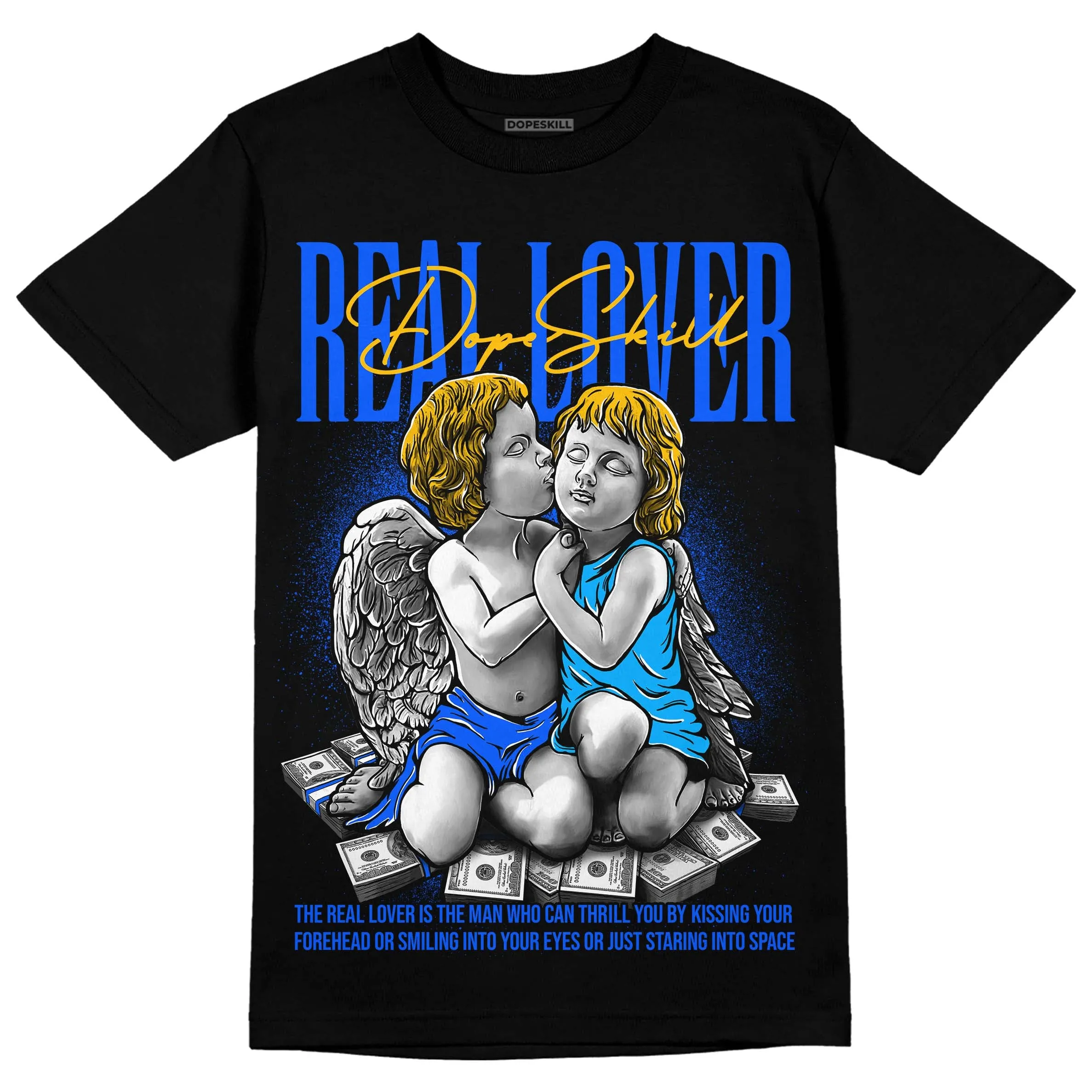 Royal Blue Collection DopeSkill T-Shirt Real Lover Graphic sold by DopeSkill product image thumbnail 2