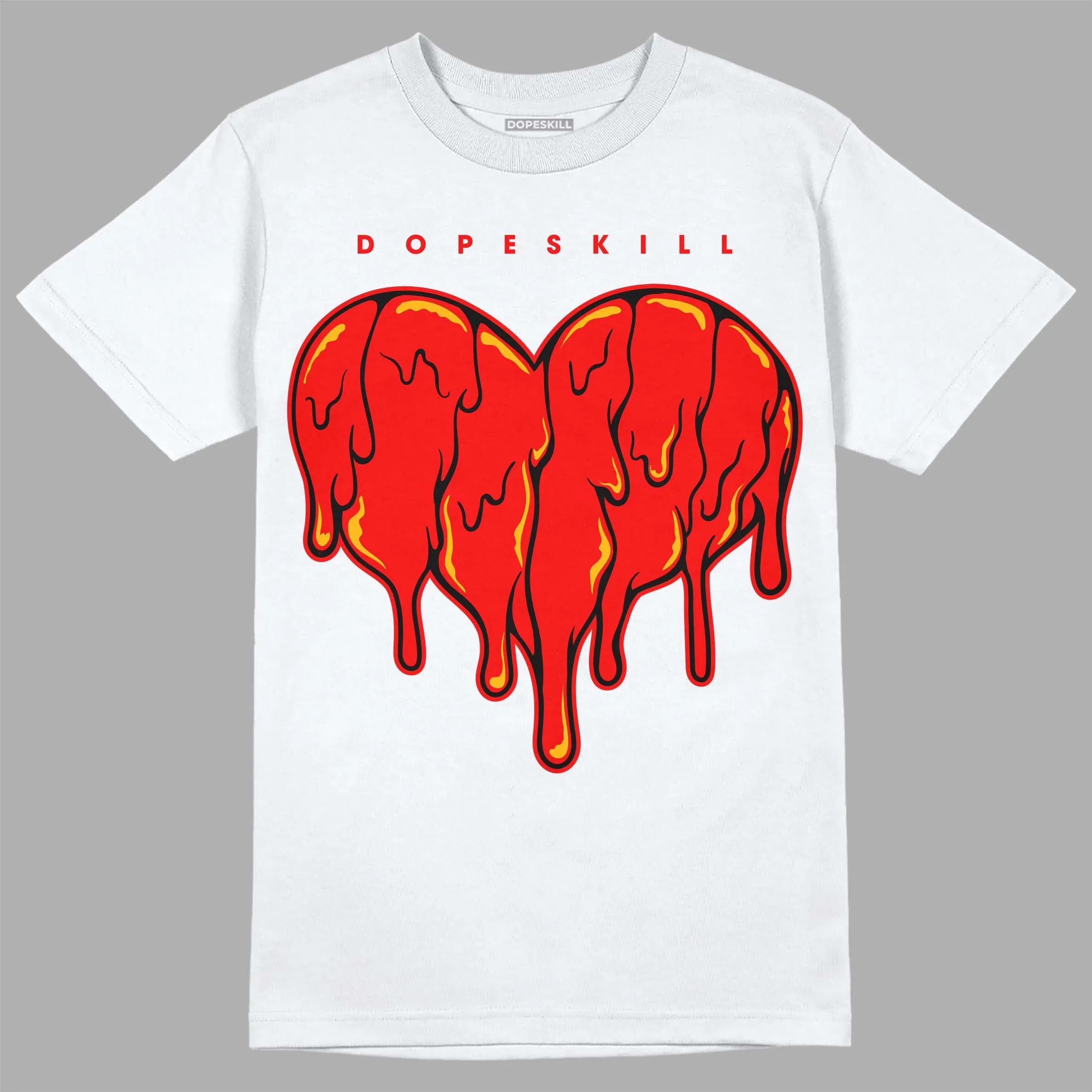 Red Collection DopeSkill T-Shirt Slime Drip Heart Graphic sold by DopeSkill product image thumbnail 2