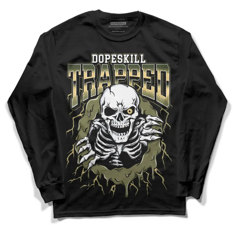 Craft Olive 4s DopeSkill Long Sleeve T-Shirt Trapped Halloween Graphic sold by DopeSkill