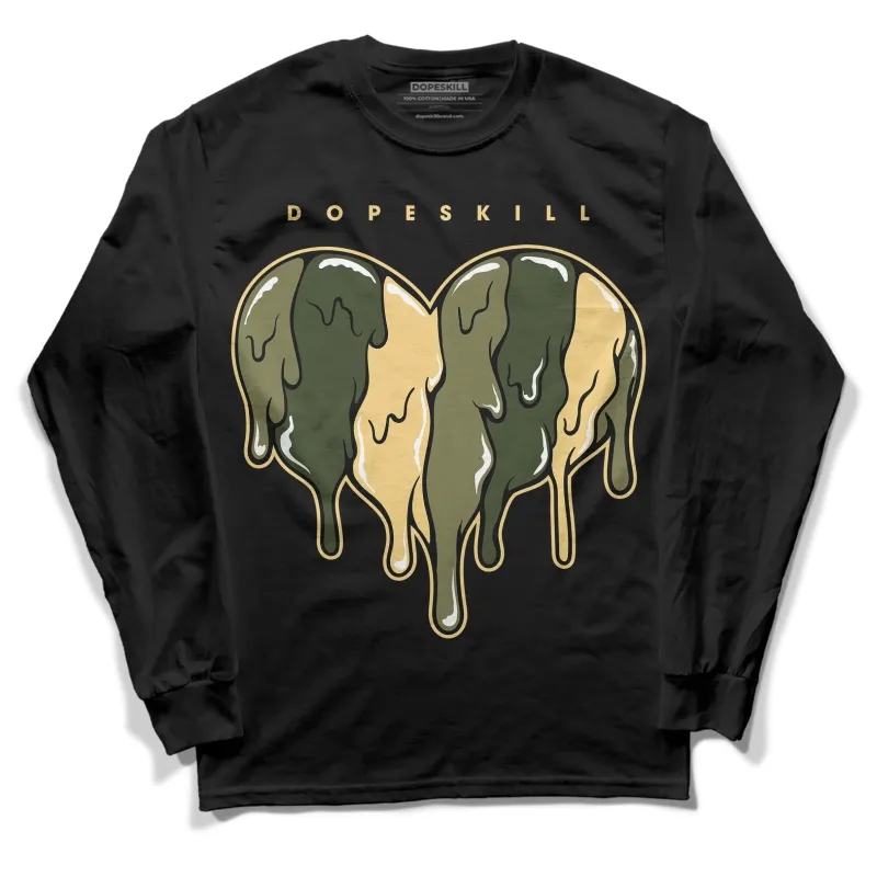 Craft Olive 4s DopeSkill Long Sleeve T-Shirt Slime Drip Heart Graphic sold by DopeSkill
