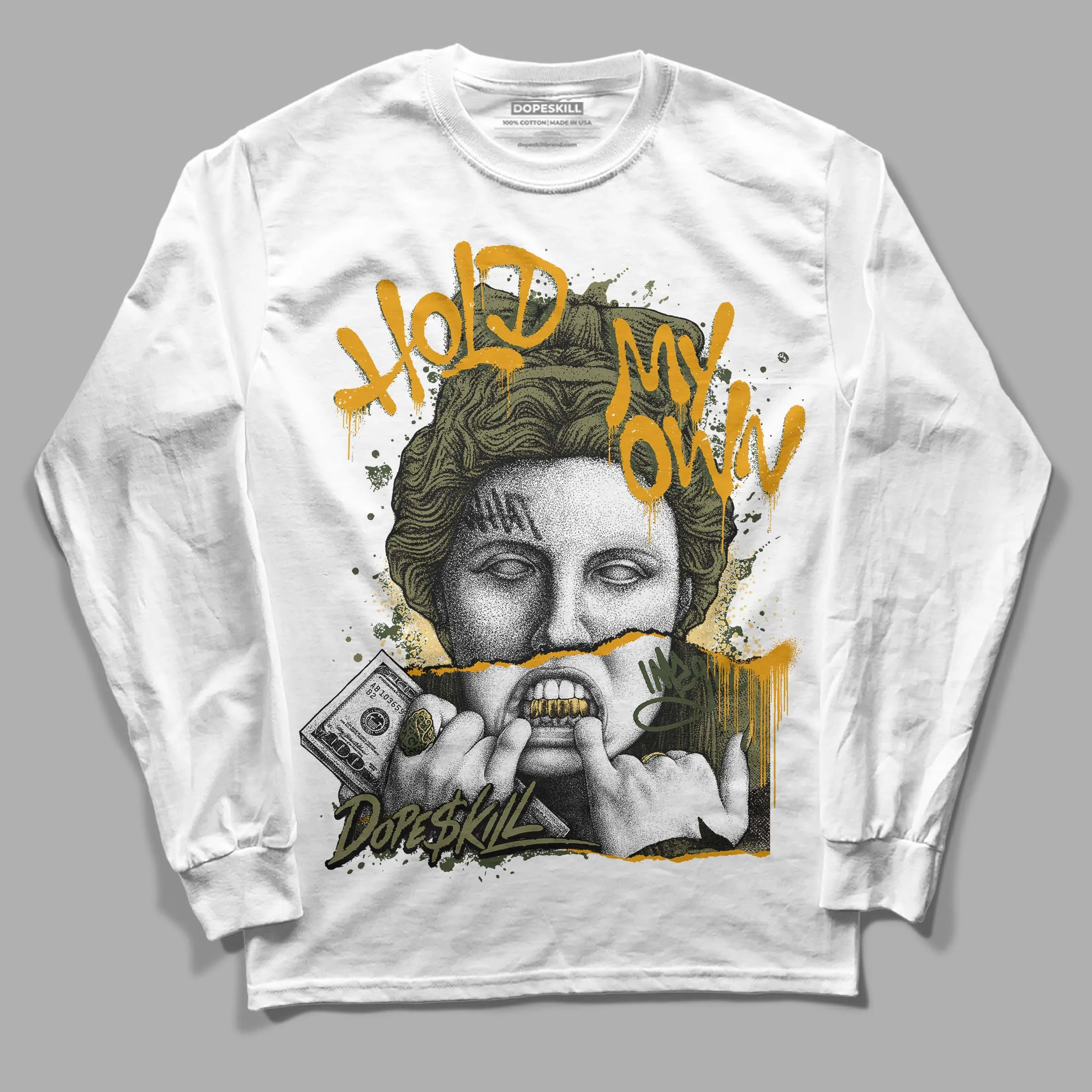 Craft Olive 4s DopeSkill Long Sleeve T-Shirt Hold My Own Graphic sold by DopeSkill product image thumbnail 2
