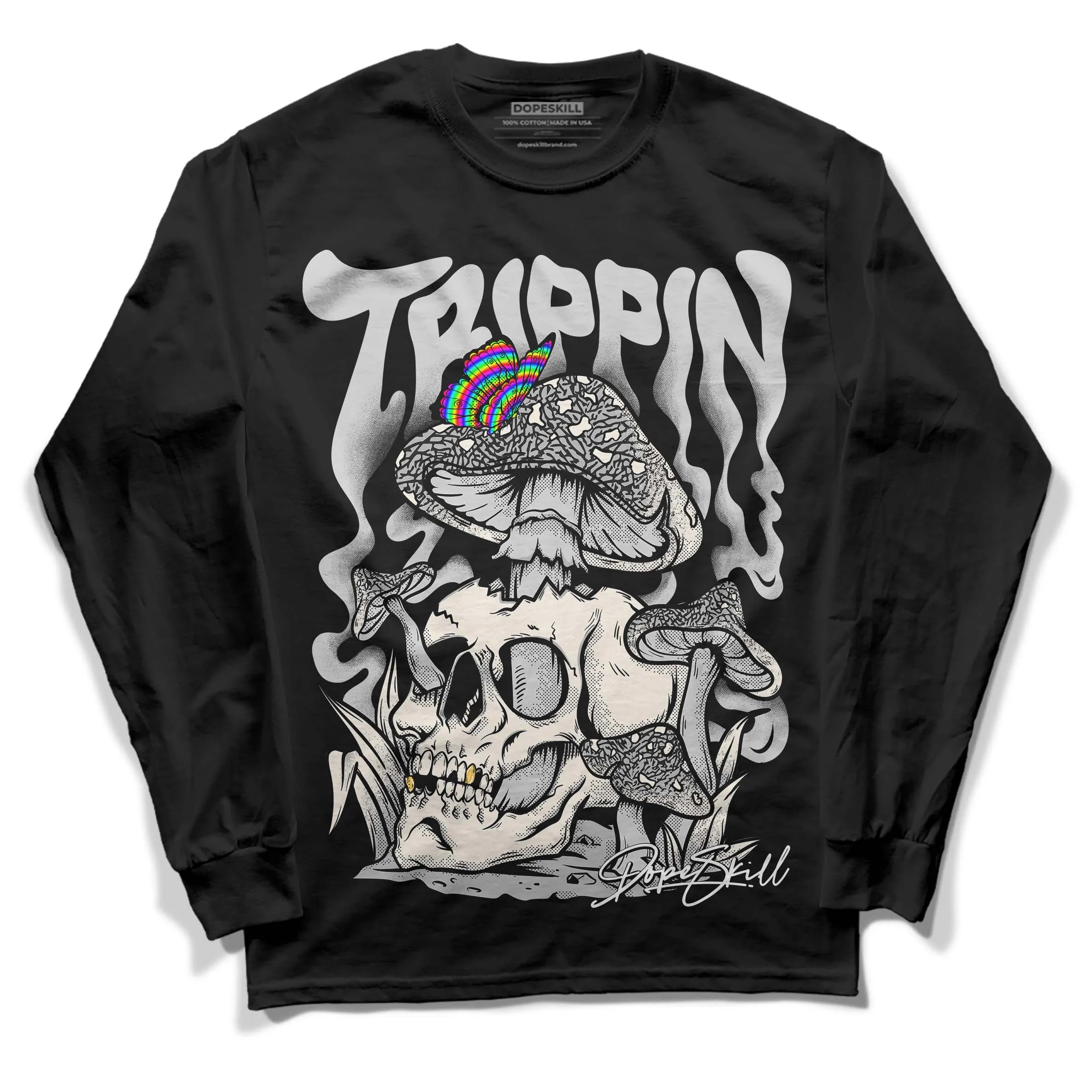 Off Noir 3s DopeSkill Long Sleeve T-Shirt Trippin Graphic sold by DopeSkill product image thumbnail 2