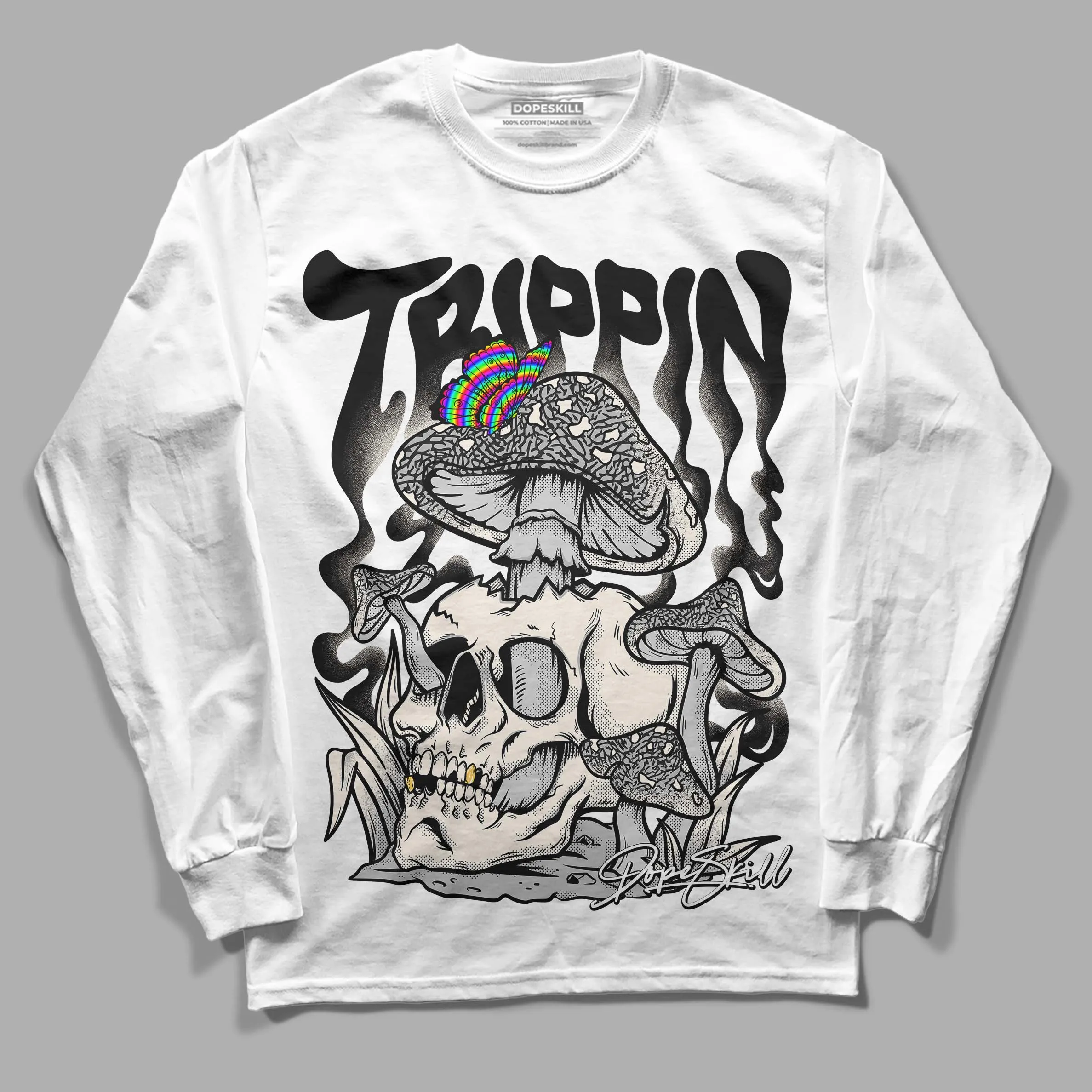 Off Noir 3s DopeSkill Long Sleeve T-Shirt Trippin Graphic sold by DopeSkill