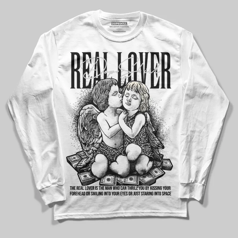 Off Noir 3s DopeSkill Long Sleeve T-Shirt Real Lover Graphic sold by DopeSkill