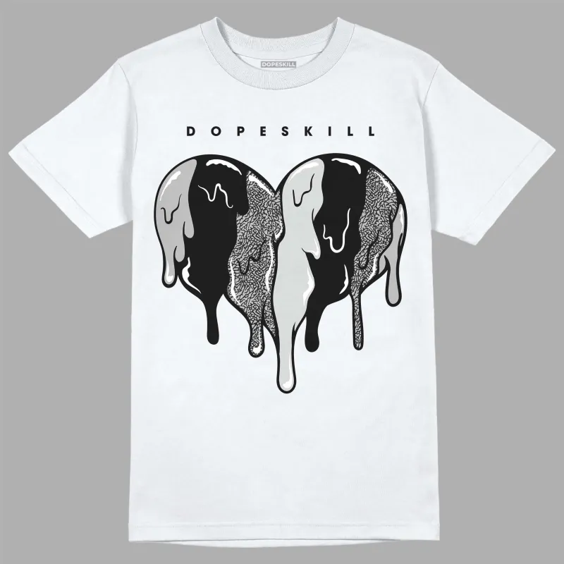Off Noir 3s DopeSkill T-Shirt Slime Drip Heart Graphic sold by DopeSkill