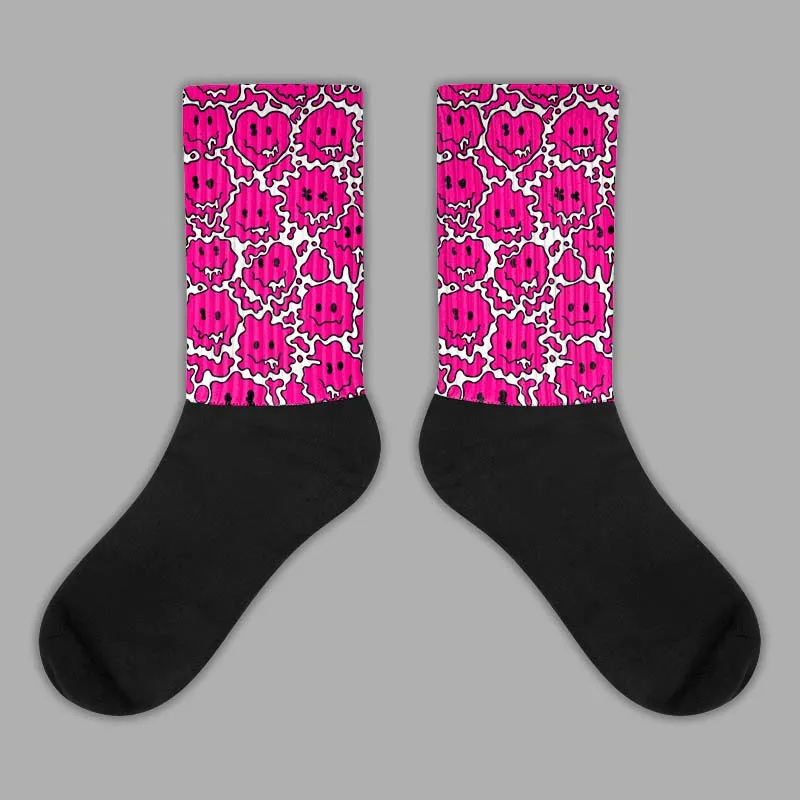 Fierce Pink 1s DopeSkill Sublimated Socks Slime Graphic sold by DopeSkill