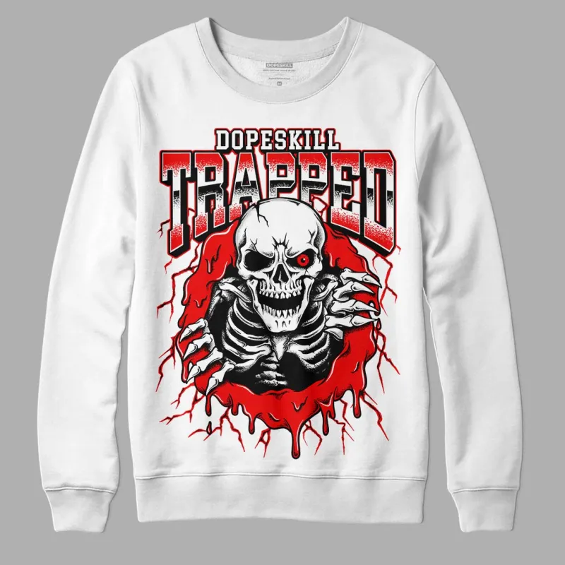 Cherry 12s DopeSkill Sweatshirt Trapped Halloween Graphic sold by DopeSkill