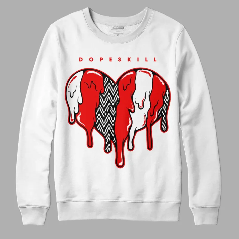 Cherry 12s DopeSkill Sweatshirt Slime Drip Heart Graphic sold by DopeSkill