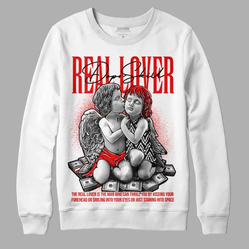 Cherry 12s DopeSkill Sweatshirt Real Lover Graphic sold by DopeSkill